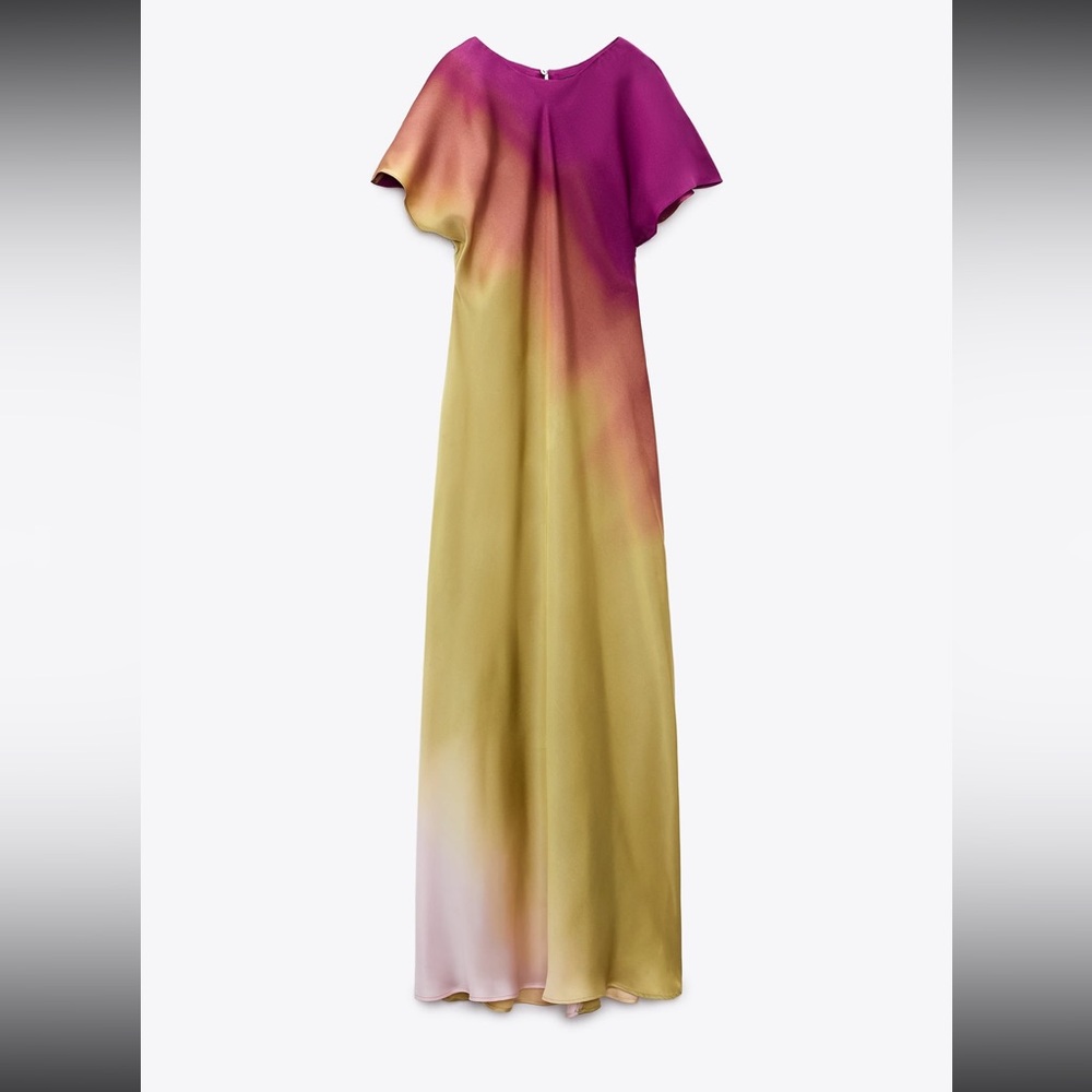 Zara Ombré Satin dress